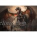 Wall26 - War with the dragon on castle - Canvas Art Wall Decor - 66x96 inches   123309848482